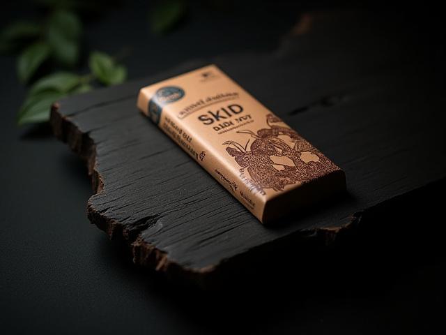 Limited Edition Wild Bolivian 77% chocolate bar with unique packaging