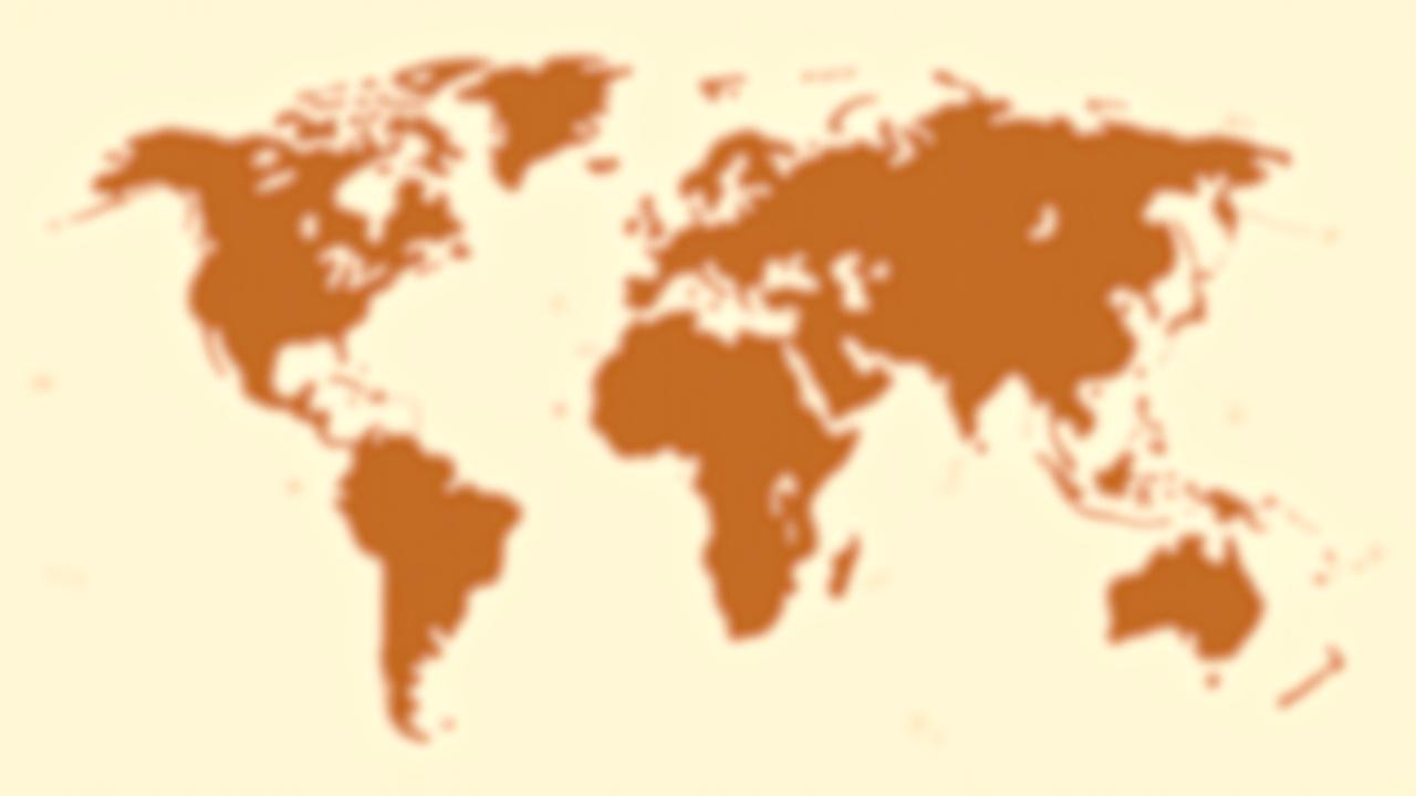 Illustrated world map highlighting cacao regions